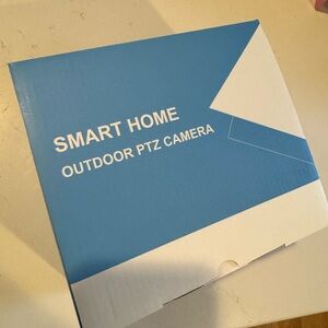 Outdoor PTZ Camera in White Box